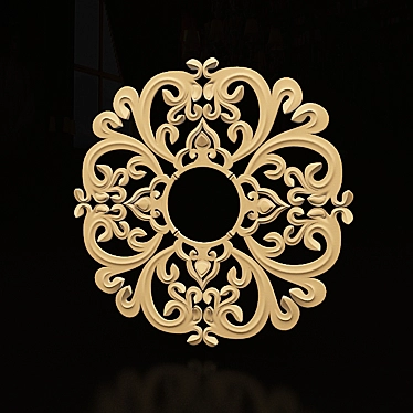 Ceiling Medallion  Elegant Decor for Your Home 3D model image 1 