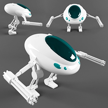 Futuristic Robotic Toy 3D model image 1 