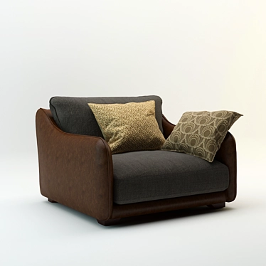 Modern Comfort: LaFayeth Armchair 3D model image 1 