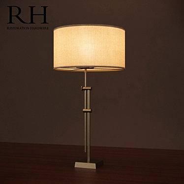 Vintage Italian Inspired Table Lamp 3D model image 1 