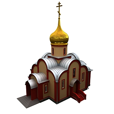 St. Peter & Paul Convent Khabarovsk: A Sacred Haven 3D model image 1 