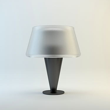 Frosted Glass Candle Lamp 3D model image 1 