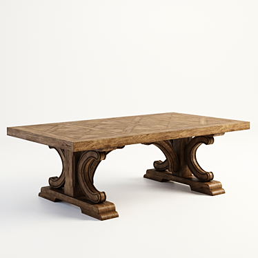 Alford Coffee Table: Stylish and Functional 3D model image 1 