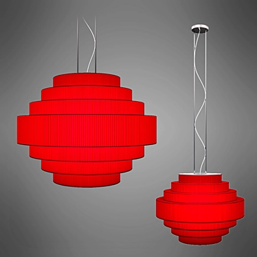 Elegant LED Pendant Light 3D model image 1 
