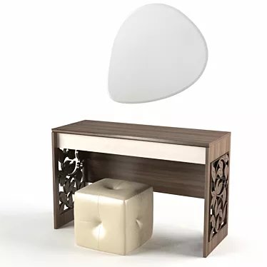 Elegant Fusion Dressing Table 3D model image 1 