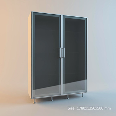 Modern Kitchen Cabinet - Spacious & Stylish 3D model image 1 