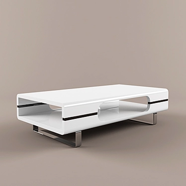 Sleek Spazio Coffee Table 3D model image 1 