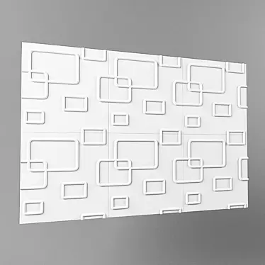 Bamboo 3D Panel: Modern Elegance for Any Space 3D model image 1 