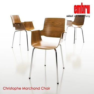 Elegant Christophe Marchand Chair 3D model image 1 