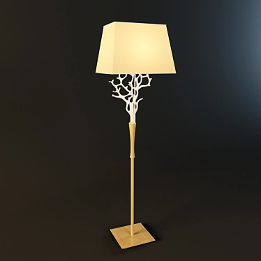 Elegant Floor Lamp 3D model image 1 