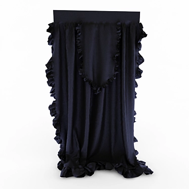 Contemporary Drapes: Stylish and Chic 3D model image 1 