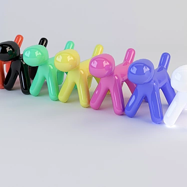 Plastic Decorative Dogs 3D model image 1 