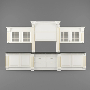 Modern Italian Baltimora Scavolini 3D model image 1 