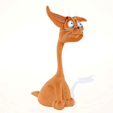 Soft Plush Kitty Toy 3D model image 1 