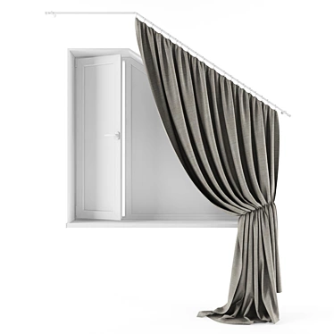 Sloped Window Blind 3D model image 1 