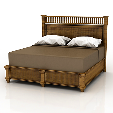 Archipelago Nevis King Bed 3D model image 1 