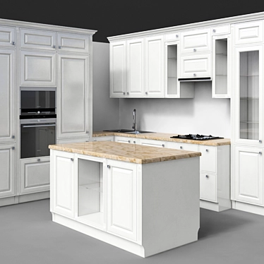 Modern Italian Kitchen: Giulia Novars 3D model image 1 