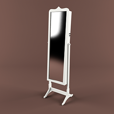 Mirrored Storage Vanity: MDJ03 3D model image 1 