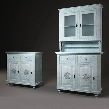 Enchanting Tales Dresser & Nightstand 3D model image 1 