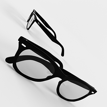 Stylish Ray Ban Sunglasses 3D model image 1 
