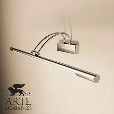 Arte Lamp A8343AP-1SS: Elegant Matte Silver Picture Light 3D model image 1 