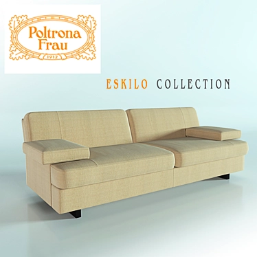 Elegant Eskilo Sofa Collection 3D model image 1 