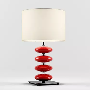 Modern Onyx Red Table Lamp 3D model image 1 