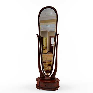 Volpi Melody Floor Mirror 3D model image 1 