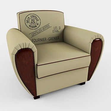 Vintage Armchair: Classic and Timeless 3D model image 1 