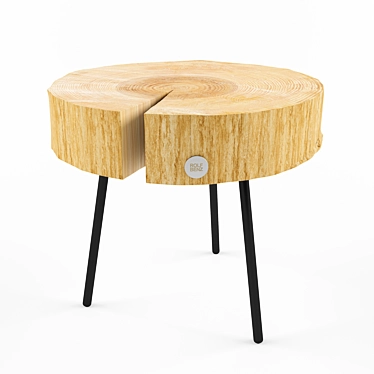 Elegant Wood Table: Rolf Benz 8480 3D model image 1 