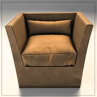 Title: Meridiani Quinn: Italian Small Armchair 3D model image 1 