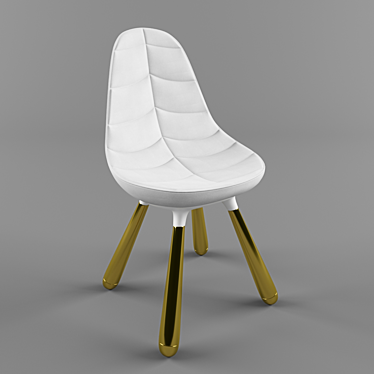 Royal Tudor Chair: Majestic Luxury 3D model image 1 