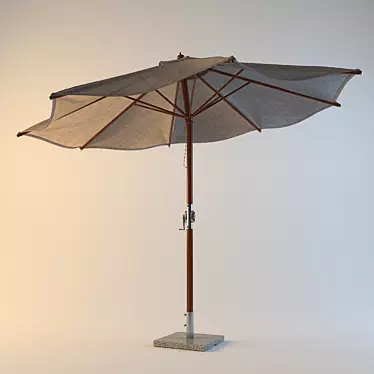 Sun Shield: Stylish Parasol for Ultimate Protection 3D model image 1 