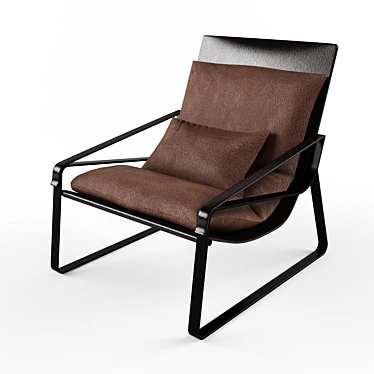 Spider Lounge Chair: Sleek and Stylish Seating 3D model image 1 