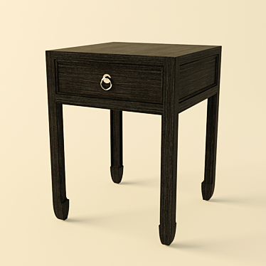 Elegant Eichholtz Bedside Table 3D model image 1 
