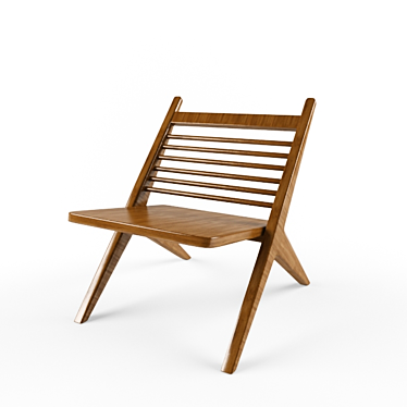 Cozy Couple Lounge Chair 3D model image 1 