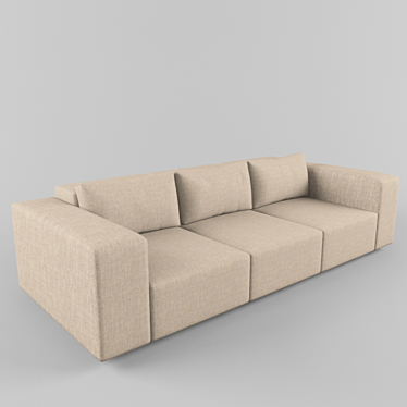 Elegant Minotti Moore Sofa 3D model image 1 