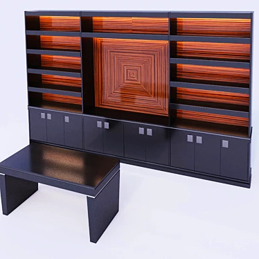 Custom Office Furniture with Premium Finish 3D model image 1 