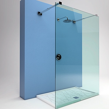 Vitruvit Shower Tray: Elegant & Durable 3D model image 1 