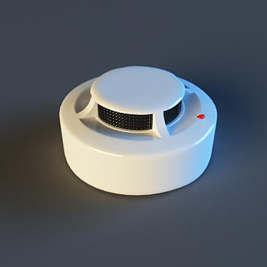 Compact Fire Alarm Detector 3D model image 1 