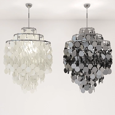 Panton FUN Chandelier | 60cm Height | 45cm Diameter 3D model image 1 