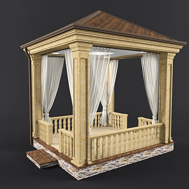 Garden Oasis Arbor 3D model image 1 