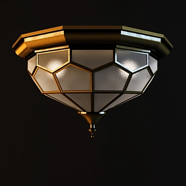 Elegant Vitrage Pendant Light 3D model image 1 