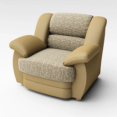 Title: Comfy Encasa Armchair 3D model image 1 