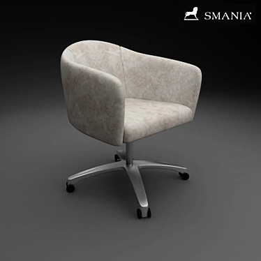 Sleek Smania Armchair: Stylish Comfort 3D model image 1 