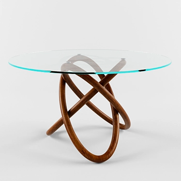 Cattelan Italia Carioca Round Dining Table 3D model image 1 