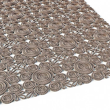 Cozy Knitted Carpet - 310x210 3D model image 1 