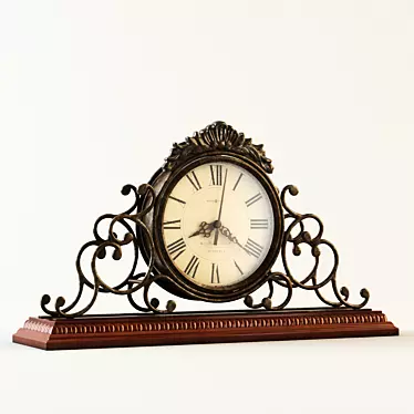 Elegant Adelaide Mantel Clock 3D model image 1 