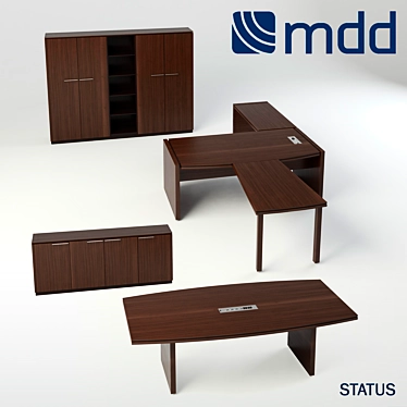 Status Executive Office Furniture 3D model image 1 