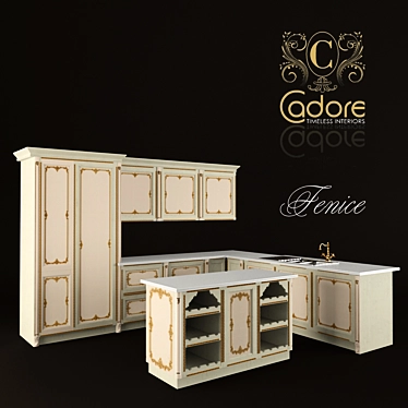 Italian Factory Cador: Fenice Kitchen 3D model image 1 